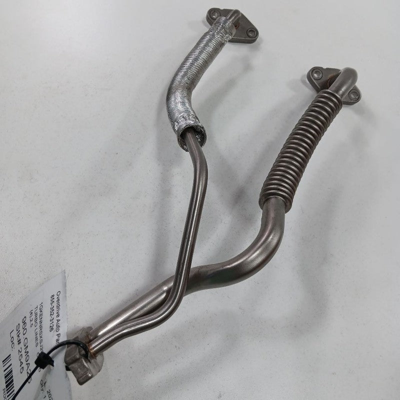 2025 GMC Acadia 2.5 Super Turbo Charger Oil Line Hose Tube  OEM