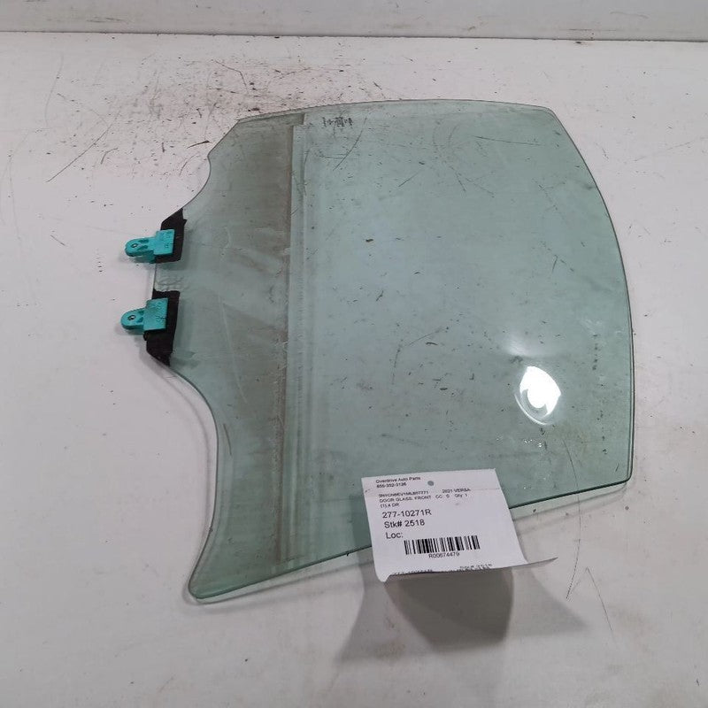 Passenger Right Front Door Window Glass Fits 20-23 Nissan Versa
