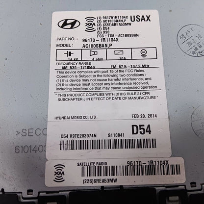 Audio Equipment Radio AM-FM-stereo-CD-MP3 US Market Fits 14 ACCENT