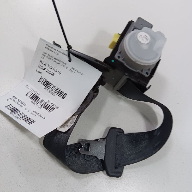 Toyota Yaris Seat Belt Strap Retractor Center Middle Rear Back  2020 2
