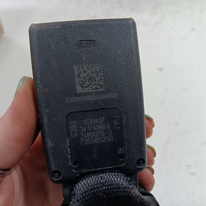 Fiat 500 Rear Back Center Seat Belt Buckle Latch 2018 OEM