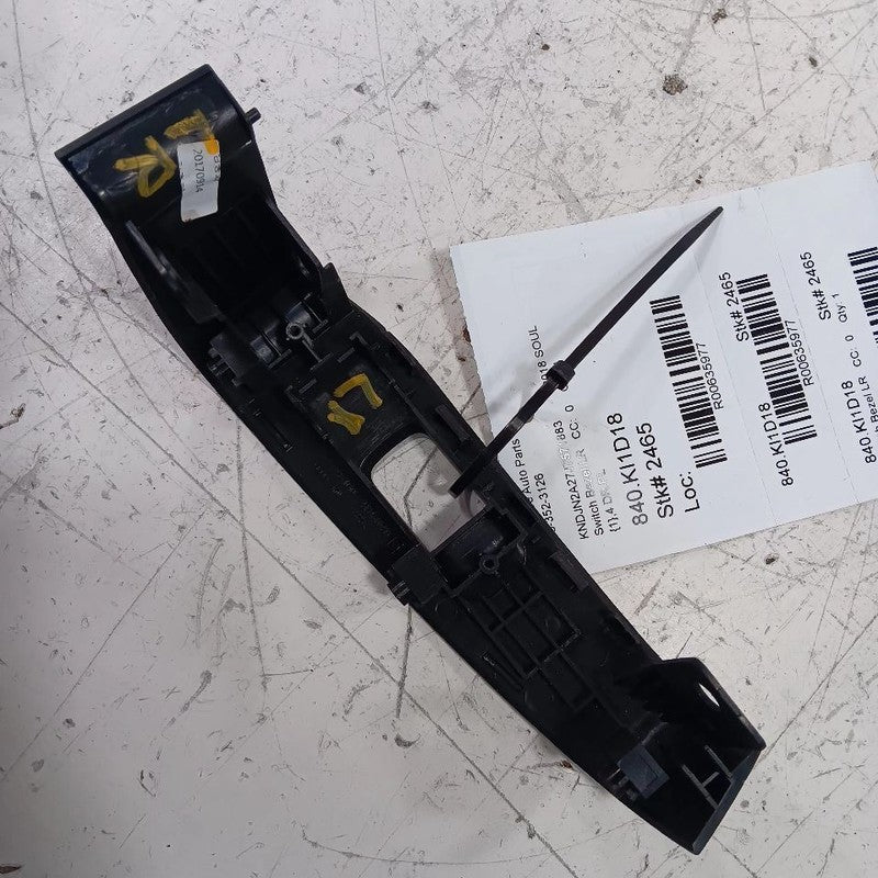 Kia Soul Window Switch Bezel Left Rear 2017 2018 2019