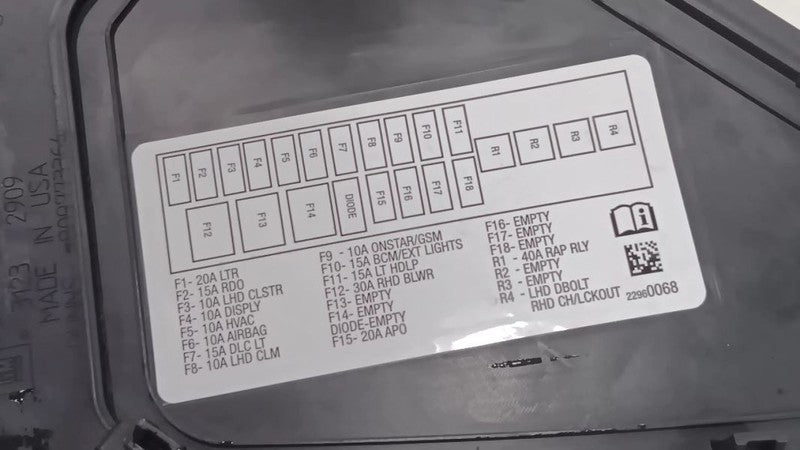 Chevy Volt Dash Side Cover Left Driver Trim Panel  2011 2012 2013 2014