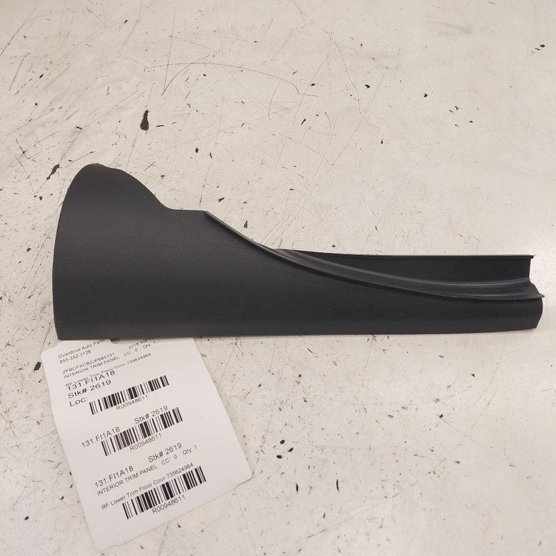 2018 Fiat 500 X Model Passenger Right Front Lower Trim Floor Cover {73
