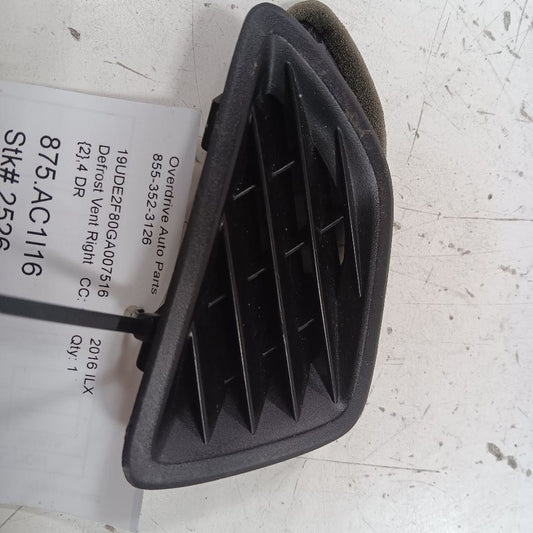 Acura ILX Defrost Vent Right Passenger Side  2016 2017 2018