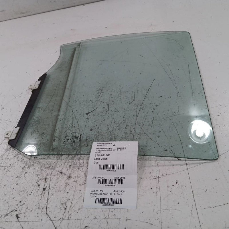 Left Rear Door Window Glass 18-23 Nissan Kicks  OEM
