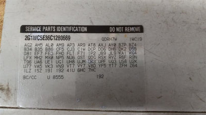 Chevy Impala On Body Door Jamb Seal Rear Left Back 2012 2013 2014 2015 2016