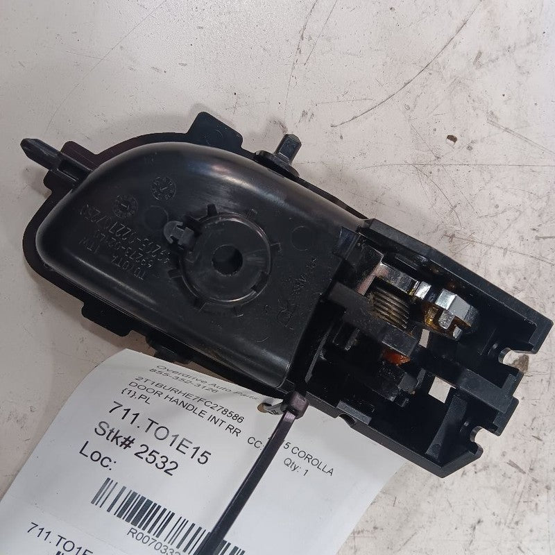 Toyota Corolla Door Handle Right Passenger Rear Interior Inside  2016 