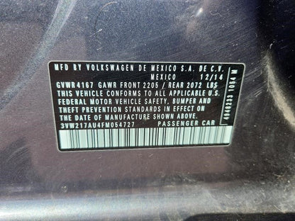 Volkswagen Golf Gas Pedal  2015 2016 2017