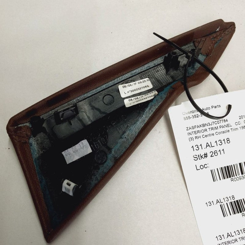 Alfa Romeo Stelvio Passenger Side Center Console Trim {156132500} 2018
