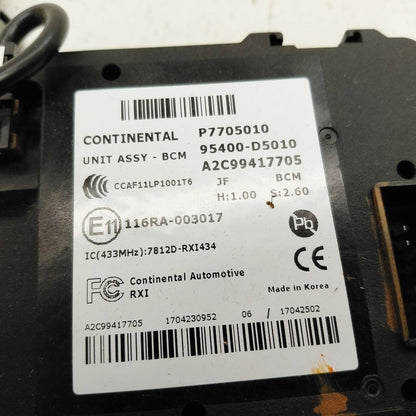 Body Control Module BCM US Built Fits 16-18 Kia Optima OEM