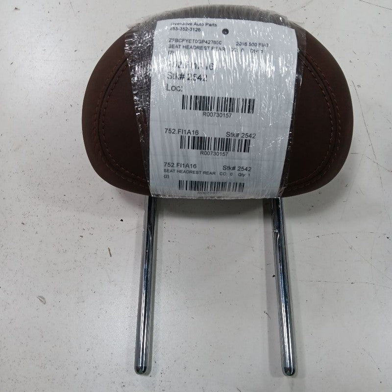 Fiat 500 Seat Headrest Rear Back Seat Head Rest  2016 2017