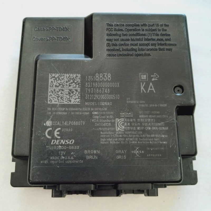 Theft-locking Keyless Entry Control Module ID 13518843 20-25 Buick Enc