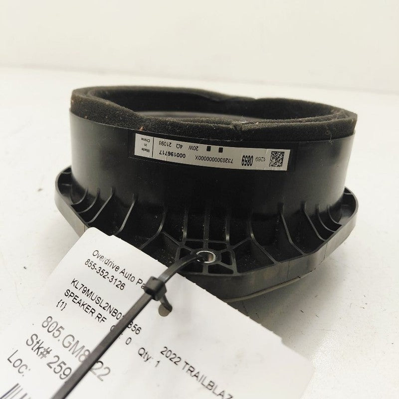 Chevy Trailblazer Speaker Right Passenger Front  2023 2022 2021