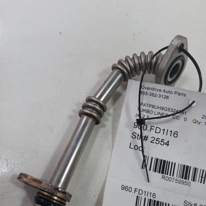 Ford Mustang 2.3 Super Turbo Charger Oil Line Hose Tube  2015 2016 201