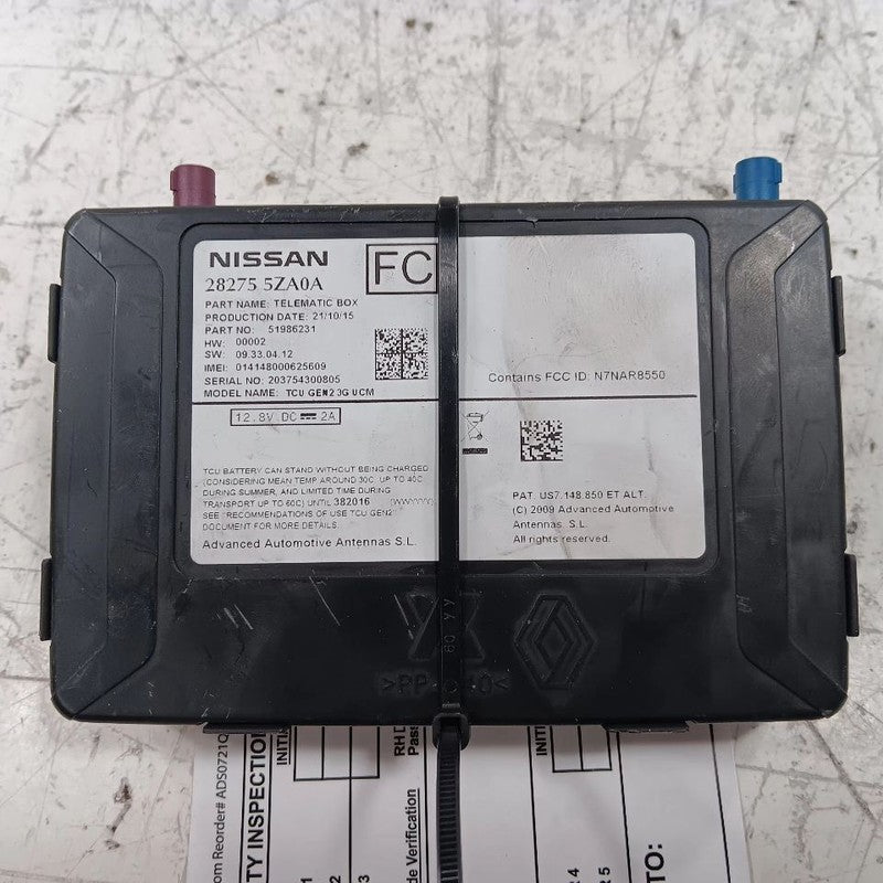 Communication Telematics Control Module Fits 13-17 Nissan LEAF OEM