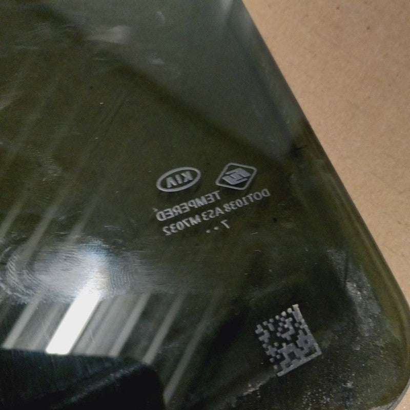 Passenger Right Rear Door Glass Window Fits 16-20 Kia Sorento