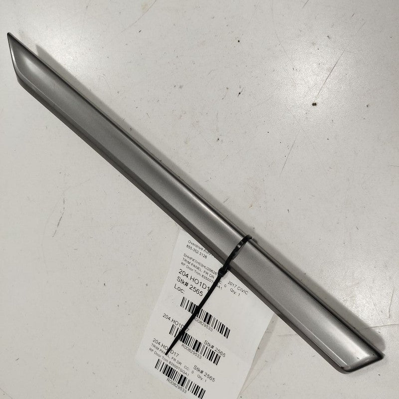 Honda Civic Door Trim Right Passenger Side Front 83500TGGA1 2016 2017 2018 2019