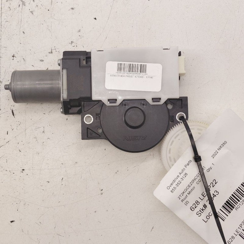 Lexus NX350 Electric Power Sun Moon Roof Glass Motor  2022 2023 2024 2