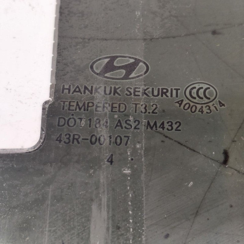 Passenger Right Rear Door Glass Fits 12-17 VELOSTER