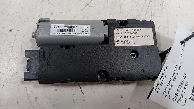 Ford Escape Electric Power Sun Moon Roof Glass Motor  2020 2021 2022 2