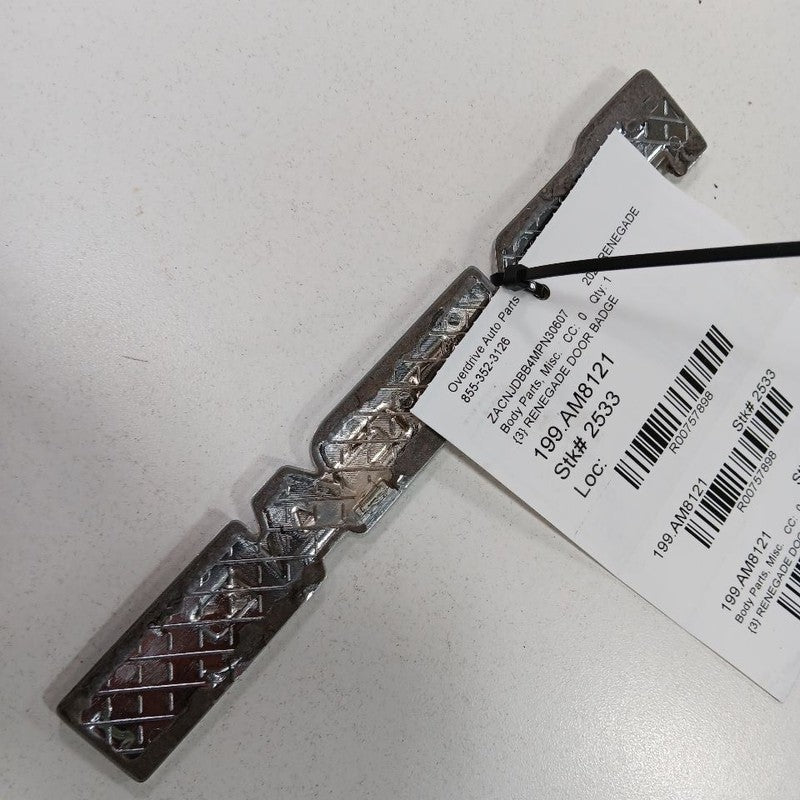 Jeep Renegade Renegade Door Badge 2023 2022 2021 2020