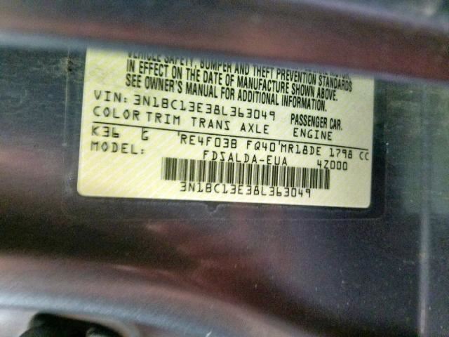  Engine Motor Mount 2008 NISSAN VERSA 2007 2009 2010 2011