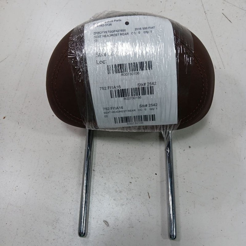 Fiat 500 Seat Headrest Rear Back Seat Head Rest  2016 2017 OEM