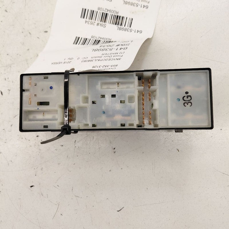 Driver Front Door Lock And Window Switch Fits 12-19 Nissan Versa