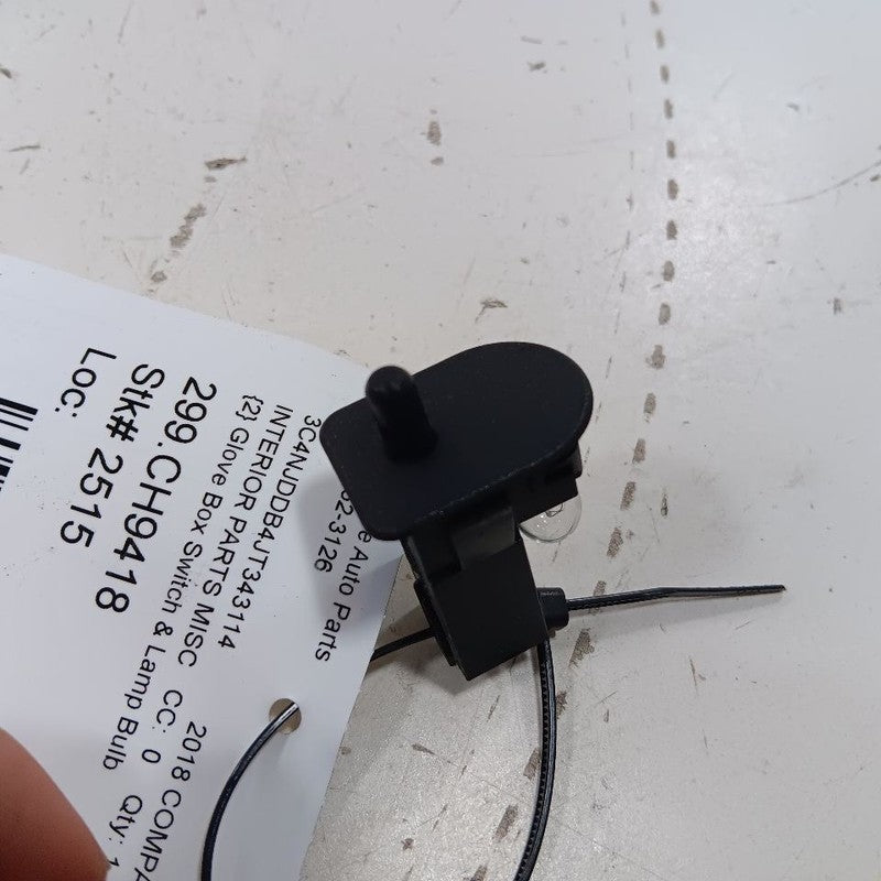 Jeep Compass Glove Box Switch & Lamp Bulb 2017 2018 2019 2020 2021 2022 2023