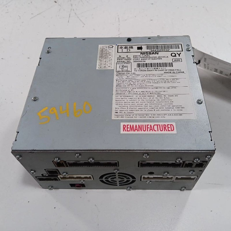 Audio Equipment Radio Receiver Am-fm-stereo CD Thru 8/12 Fits 12-13 Ni