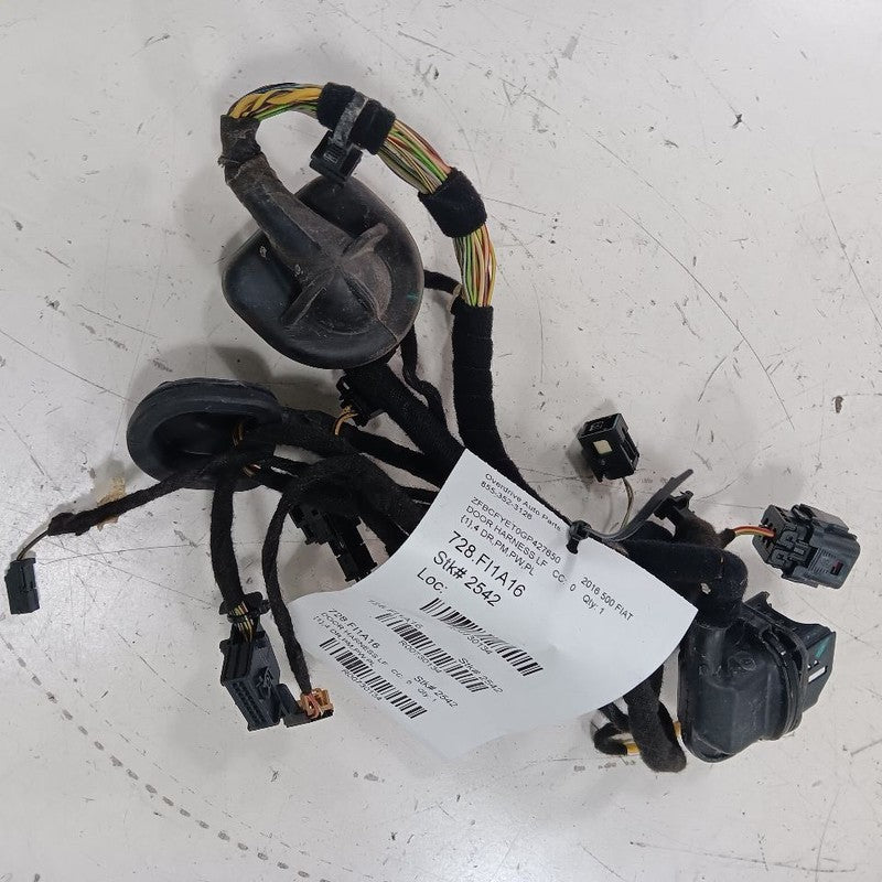 Fiat 500 Door Harness Wire Wiring Left Driver Front  2016 2017 OEM