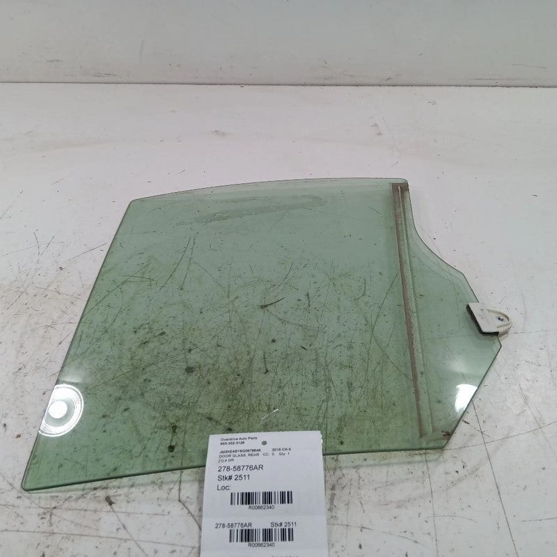 Passenger Right Rear Door Window Glass Green Tint Fits 13-16 Mazda CX-