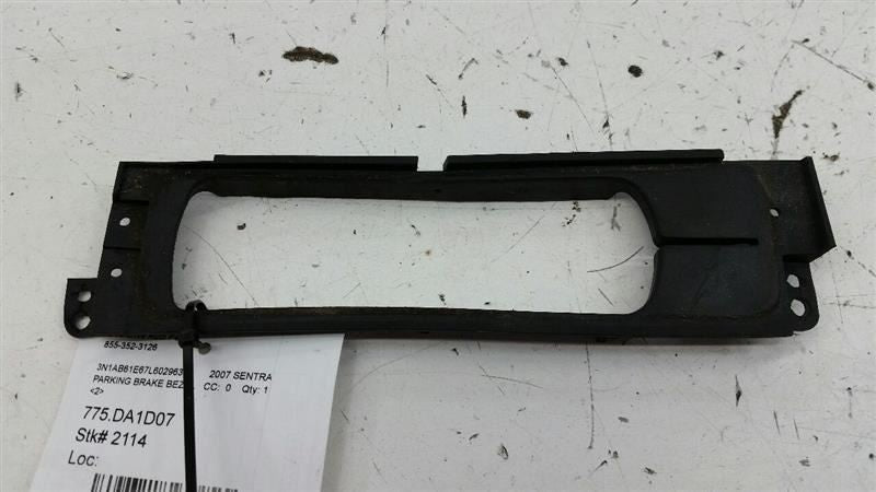 Nissan Sentra Parking Brake Bezel Emergency Handle Lever Trim OEM 2007