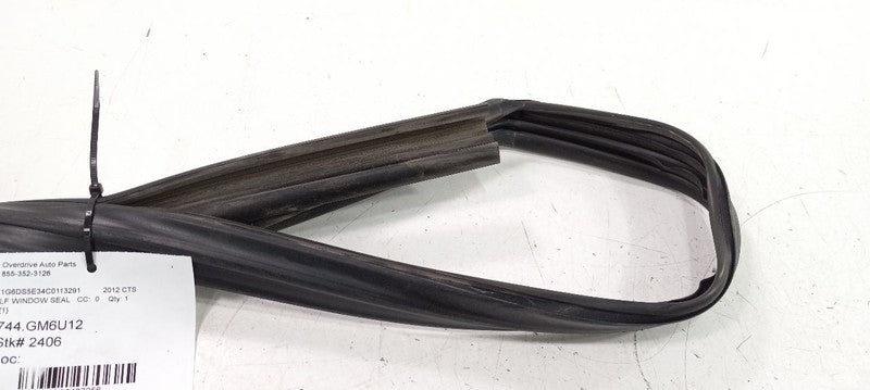 Cadillac CTS Door Glass Window Seal Rubber Left Front Driver 2011 2012