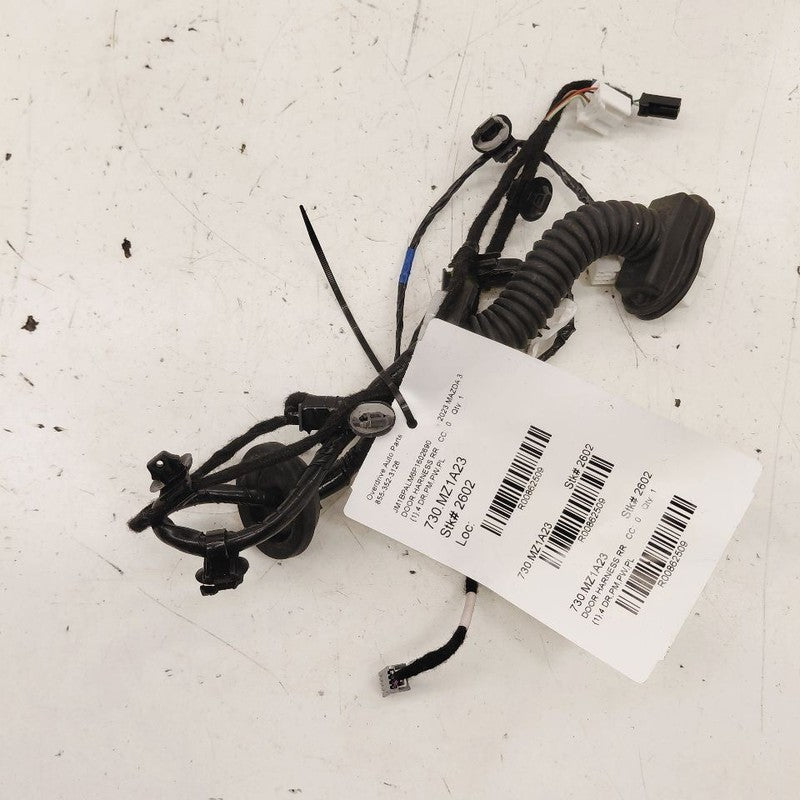 Mazda 3 Door Harness Wire Wiring Right Passenger Rear  2023 2022 2021