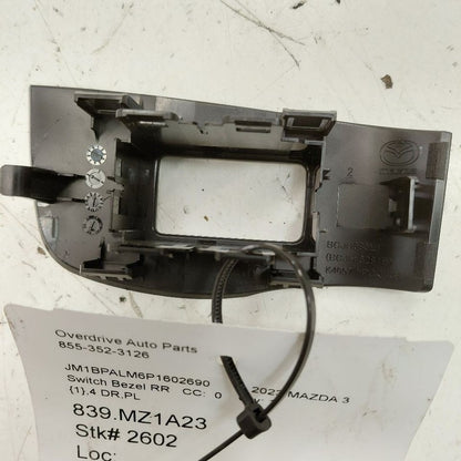 Mazda 3 Window Switch Bezel Trim Right Rear  2023 2022 2021