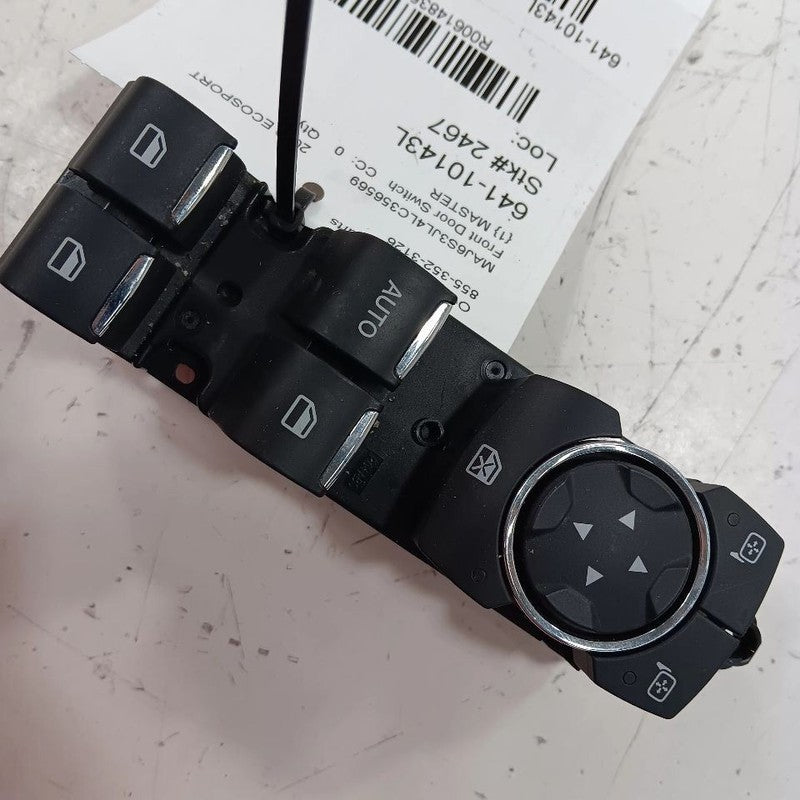 Driver's Front Door Mirror And Window Master Switch Fits 18-21 ECOSPORT