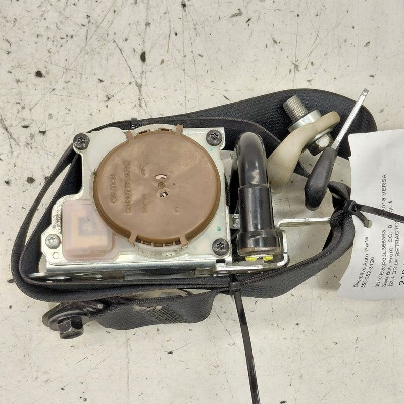 Driver Left Front Seat Belt Strap Retractor Fits 16-19 Nissan Versa