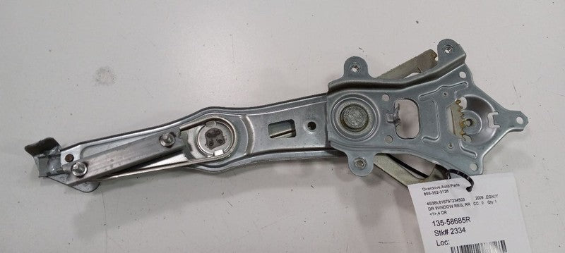 Passenger Right Rear Window Regulator Track Fits 05-09 Subaru Legacy O