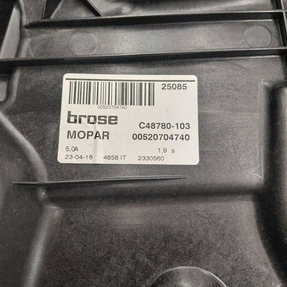 2018 Fiat 500 X Model Left Rear Window Regulator Track