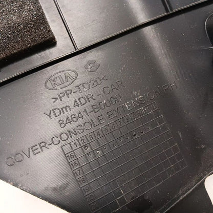 Kia Forte Passenger Right Side Center Console Trim 2015 2016 2017 2018