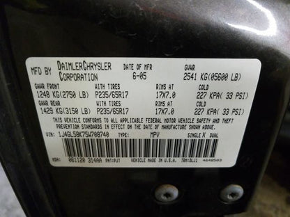 Passenger Right Rear Door Handle Exterior Outside Fits 02-07 JEEP LIBERTY OEM