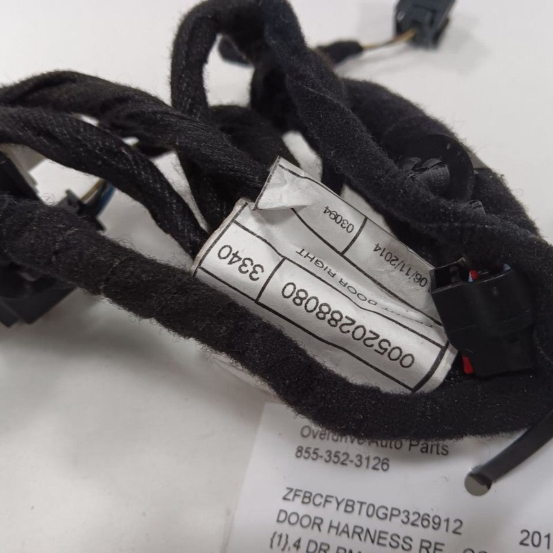 Fiat 500 Door Harness Wire Wiring Right Passenger Front  2016 2017 201