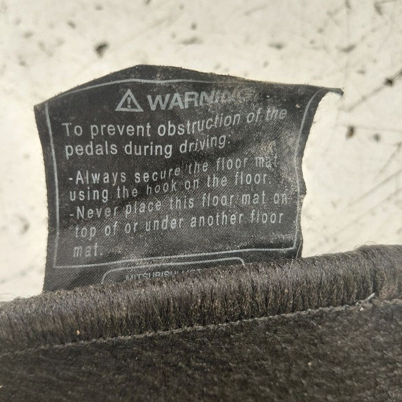 Mitsubishi Mirage Floor Mat Left Driver Front  2024 2023 2022 2021