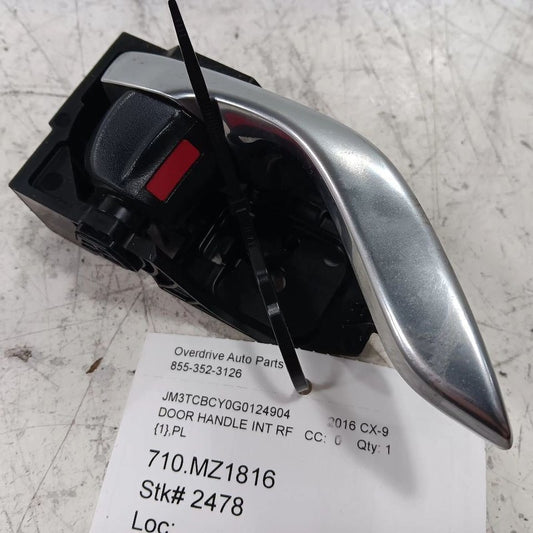 Mazda CX-9 Door Handle Right Passenger Front Interior Inside  2016 2017 2018