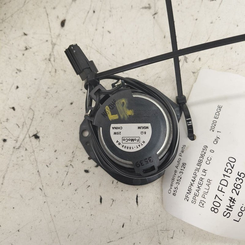 Ford Edge Pillar Speaker Left Driver Rear  2019 2020 2021 2022