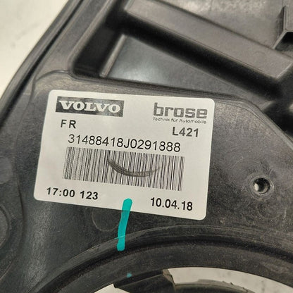 Passenger Right Front Window Regulator Track Fits 14-23 Volvo S60