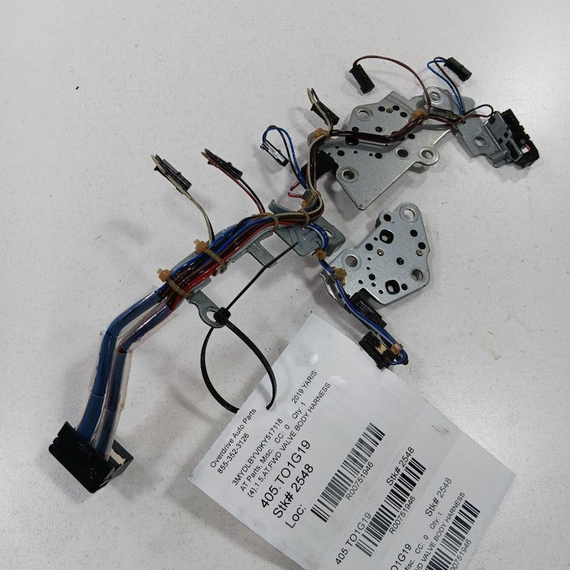 Toyota Yaris Automatic Transmission Valve Body Harness 2020 2019 2018 