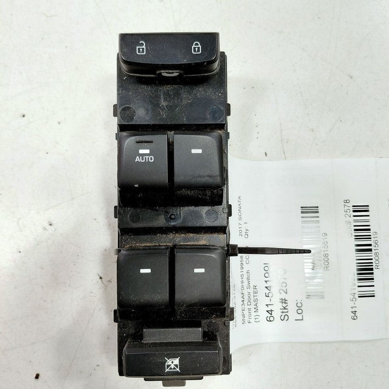 Driver's Front Door Lock And Window Switch Fits 15-19 Hyundai Sonata O